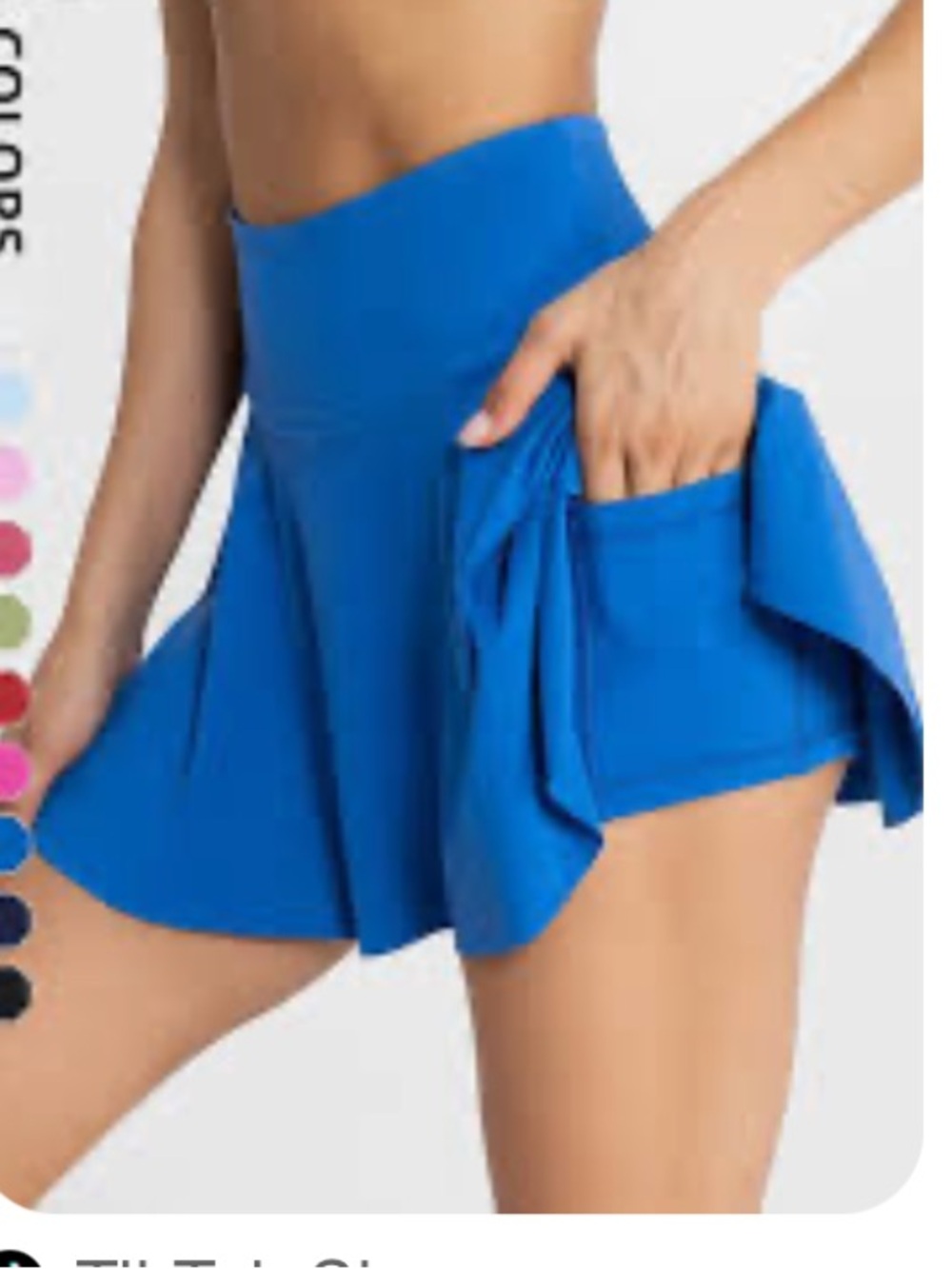 Yogalicious Light Blue Athletic Skort